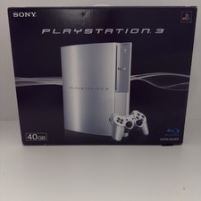 Sony PlayStation 3 PS3 40 GB argento satinato CECHH00 console in scatola giapponese NTSC-J