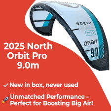 North orbit Pro 2025 9m - Kitesurf kite - Kiteboard - SPEDIZIONE GRATUITA GERMANIA