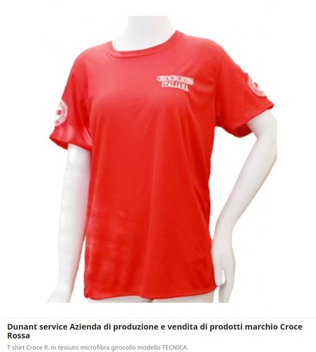 Maglietta croce rossa - r.,