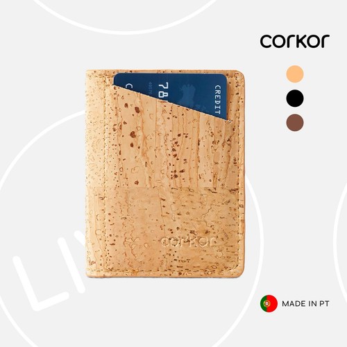 Corkor portafoglio vegan cork - corkor,