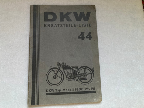 Lista ricambi originale - , dkw