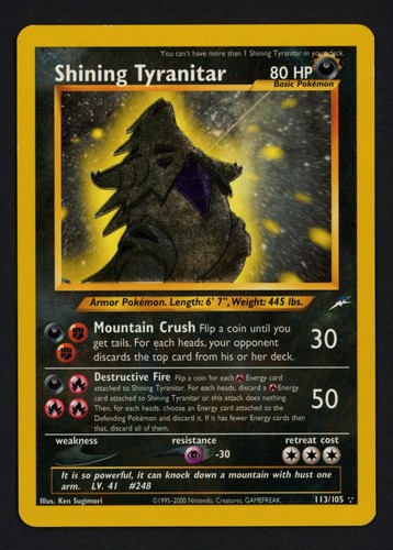 Shining tyranitar 113 105 neo - shining,