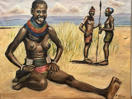 Nijiraini arte dipinto olio - f.,