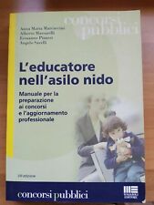 Libro L'educatore nell'asilo Nido Scuola Concorsi Pubblici Pedagogia