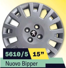 SET KIT SERIE 4 COPRICERCHI COPPE RUOTA 15" PER PEUGEOT BIPPER COD 5610/5