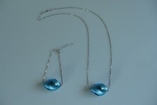 Set Di Collana E Bracciale In Vetro Di Murano Originale Gioielli In Argento 925