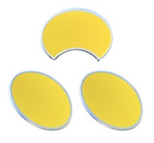 Kit N.3 Tabelle Portanumero in Alluminio Gialle Moto Epoca Cafe Enduro Scrambler