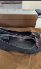 BALLERINE GUCCI Tessuto Nere Logo