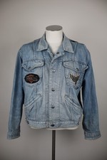 FRANK SCOZZESE GIUBBINO JEANS DENIM GIACCA UOMO TG L MAN CASUAL JACKET VINTAGE