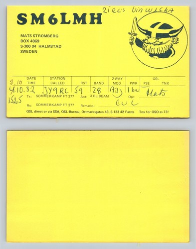 Cartolina ham radio - cartolina, qsl