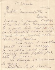 RARO AUTOGRAFO SU CARTA