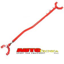 BARRA DUOMI ANTERIORE LANCIA DELTA HF INTEGRALE 16v ACCIAIO REGOLABILE ROSSA 