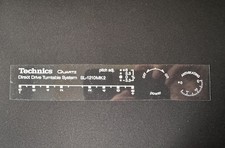 Technics SL-1210 MK2 etichetta di trasferimento/decalcomanie di trasferimento
