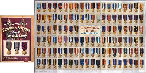 Regimental ribbons and - regimental, buttons