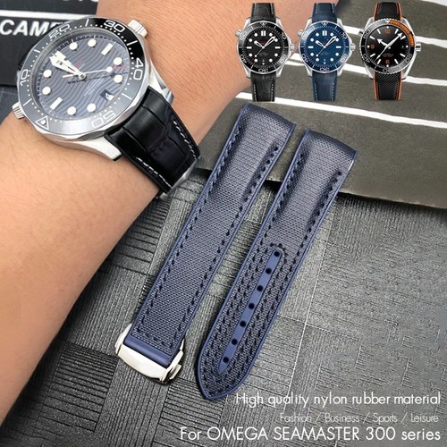 Cinturino orologio nylon pelle