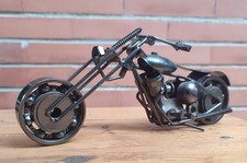 Modello Moto Chopper Creativo Retrò Ferro Art Moto  Metallo  Collezione 