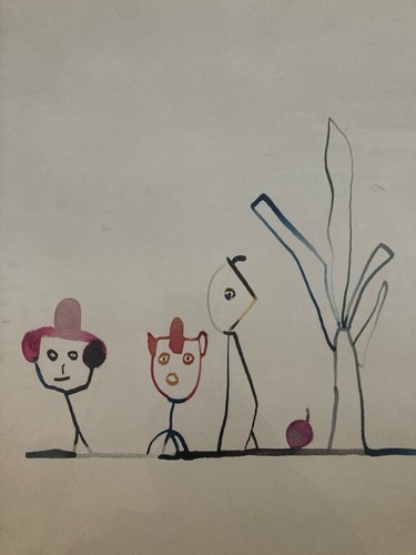 Dipinto art brut - art, su