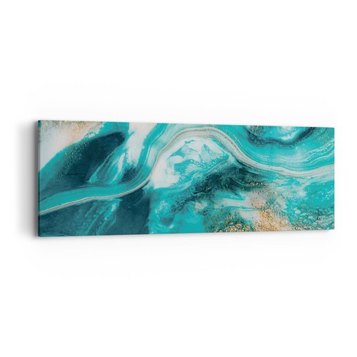 Quadro tela 90x30cm acqua - tela,