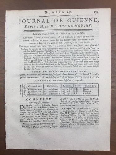 Gironda nel 1788 commercio - nel,