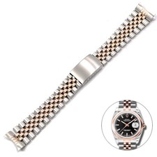 Bracelet Jubilee Bi-Colore pour Rolex Datejust Vintage Day-Date Acier/Or Rose