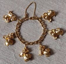 D'Orlan Paris Bracciale Vintage con charms con cani