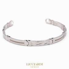 Bracciale uomo targhe semi