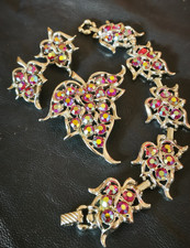 set bracciale spilla orecchini vintage americano anni 60 Sarah Coventry