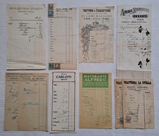 TRENTO ROVERETO PISA 10 carta intestata ricevuta conto ristorante albergo hotel