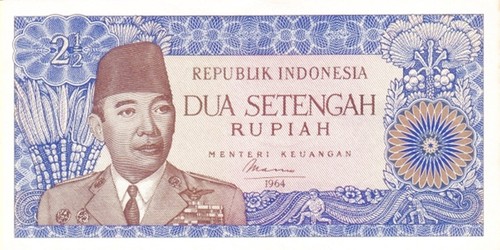 Indonesia rupiah anno - indonesia, 1/2