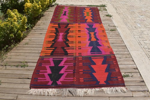 Tappeto turco vintage kilim