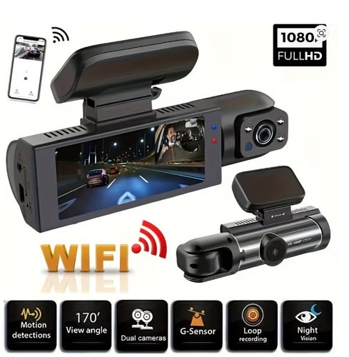 Dashcam wifi doppia - wifi,