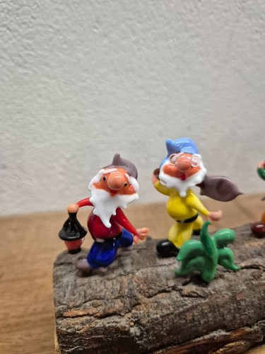 Sette nani disney vetro murano - disney,