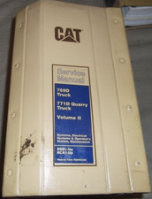 CAT CATERPILLAR 769D 771D QUADRELLO CAMION SERVIZIO NEGOZIO MANUALE DI
