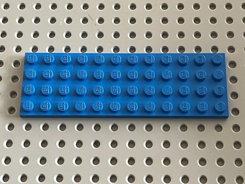 Plaque bleue lego - bleue, plate