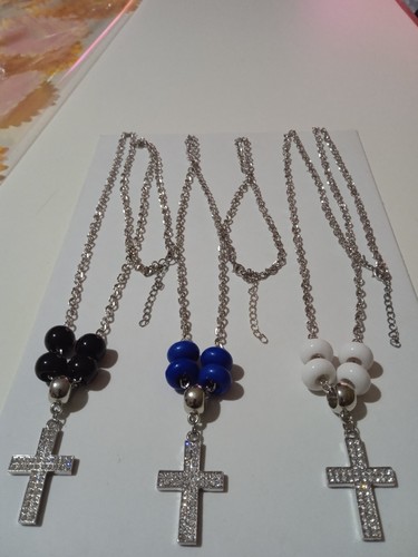 Collana lunga colore argento