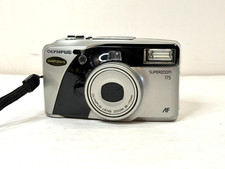 Olympus Superzoom 115 AF fotocamera al quarzo pellicola data 38-115 mm zoom testato senza pellicola