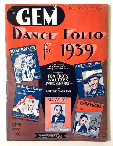 Vintage gem dance folio - vintage,