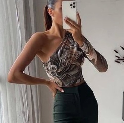 Top donna zara tulle - top,