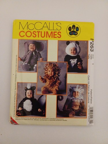 Costume mccalls modello p263 - costume,