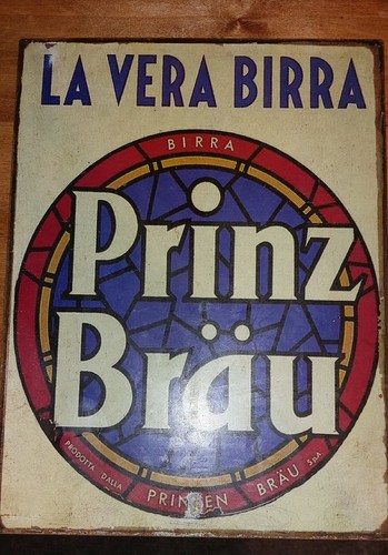 Targa prinz brau litografata - prinz,