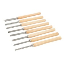 SET SCALPELLI SGORBIE PER LEGNO INTAGLIO TORNIO 8pz SILVERLINE 303159