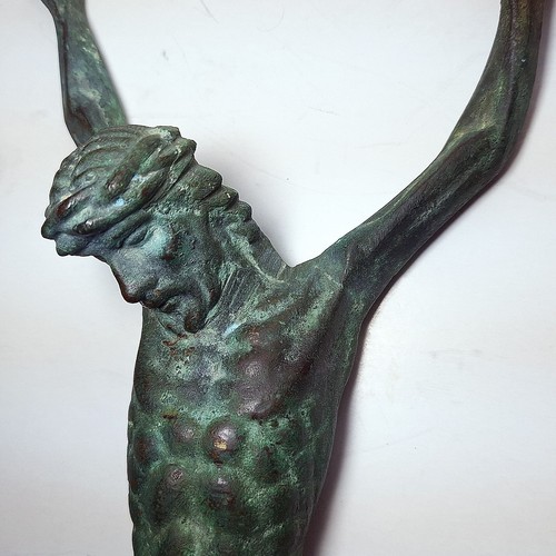 Antica scultura bronzo - antica, in
