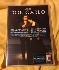 DVD. GIUSEPPE VERDI. DON CARLO. 2 DISCHI. KAUFMANN. SALZBURG FESTIVAL.
