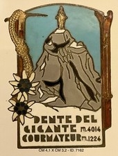 COURMAYEUR DENTE DEL GIGANTE M.4012 VAL D’AOSTA DISTINTIVO SCI MONTAGNA