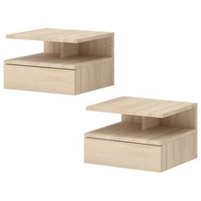 HOMCOM Set di 2 Comodini