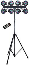 Completo Professionale 8-Par Stage Luci LED Sistema DJ Band DMX e Supporto MU-L53GG