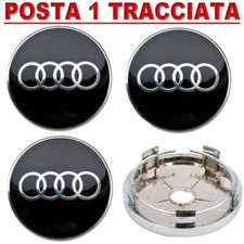 4x tappo copri mozzo coprimozzo 60 mm per cerchi in lega audi a4 a3 a1 a6 q5  tt