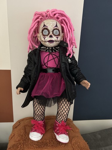 Ooak bambola punk clown - punk,