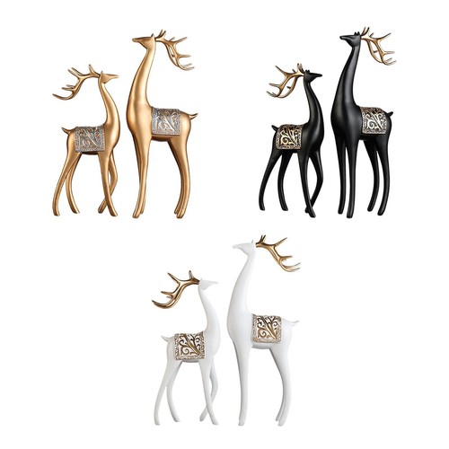 Pezzi sculture cervi - di,