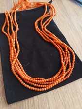 5 Fili In Corallo Arancione